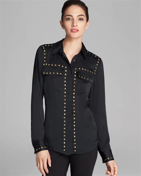 michael kors black shirt women